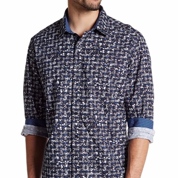 Robert Graham Blue Water Taxis Classic Fit Shirt - Picture 1 of 4